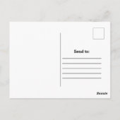 Nieuw huisadres rustieke verhuisaankondiging briefkaart (Achterkant)