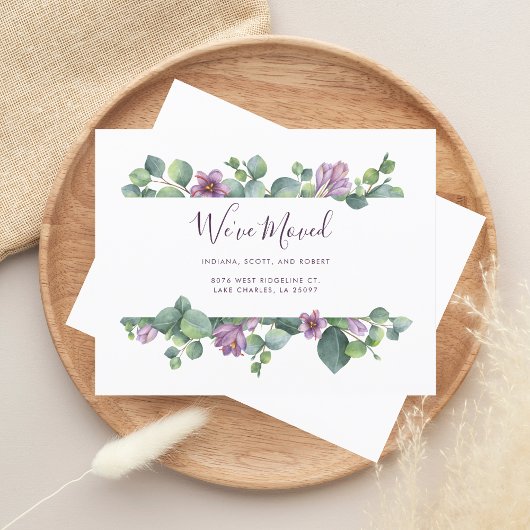 Nieuw huisadres We hebben de aankondiging Kaart ve