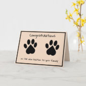 Nieuw huisdier felicitaties kaart (Gele Bloem)