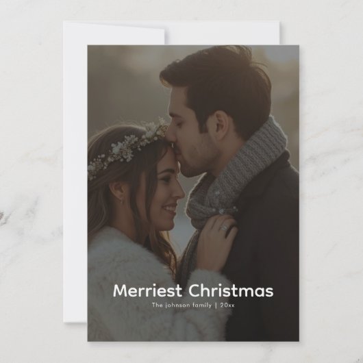 Nieuw Huwelijksfeest Viering Flat Vakantiekaart Feestdagenkaart (Voorkant)