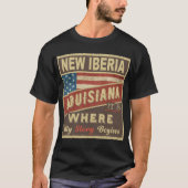 NIEUW IBERIA, LA Het is waar mijn verhaal begint T-shirt (Voorkant)