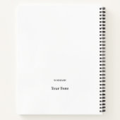 Nieuw idee gepersonaliseerde notitieboek (Achterkant)