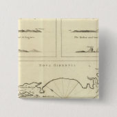 Nieuw-Ierland Vierkante Button 5,1 Cm (Voorkant)