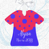 Nieuw in 2024 Meisjes Naam op Jurk Ornament