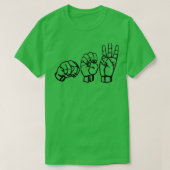 Nieuw in ASL T-shirt (Design voorkant)