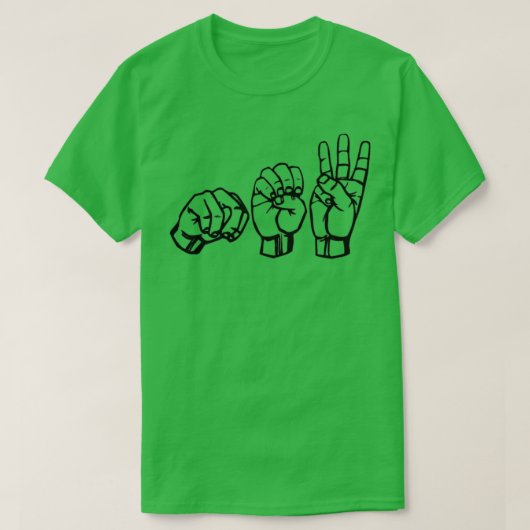 Nieuw in ASL T-shirt (Design voorkant)