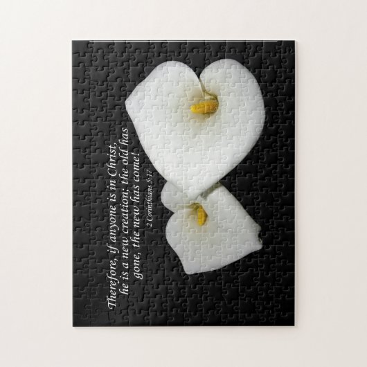nieuw in Christus scriptie met leugenpuzzel Legpuzzel (Verticaal)