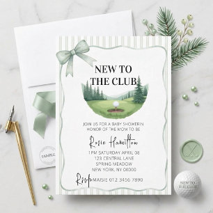 Nieuw in de Club Baby Shower Uitnodiging, Kaart