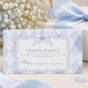 Nieuw in de Club Blue Boy Golf Baby Shower Luier Informatiekaartje