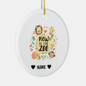 Nieuw in de dierentuin keramisch ornament (Rechts)