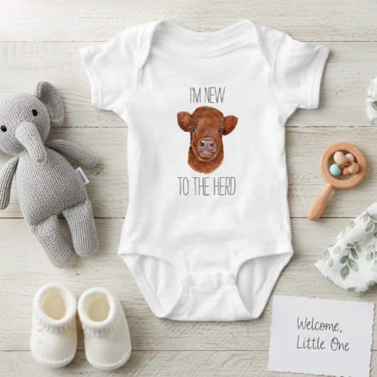 Nieuw in de Koe van de Herd Hoogland Calf Baby Romper