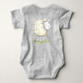 Nieuw in de kudde Schaap Babygro Baby Bodysuit (Achterkant)