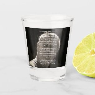NIEUW! In Geheugen van - Shot Glass - Witte Tekst Shot Glas