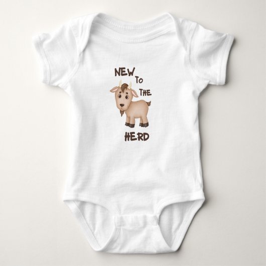 Nieuw in het herd-Baby-pak Romper (Voorkant)