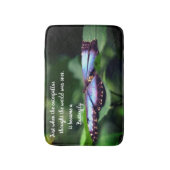 Nieuw Inspirerend citaat beginnings Butterfly Badmat (Voorkant Verticaal)