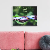 Nieuw Inspirerend citaat beginnings Butterfly Canvas Afdruk (Insitu (Woonkamer))