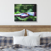 Nieuw Inspirerend citaat beginnings Butterfly Canvas Afdruk (Insitu (Slaapkamer))