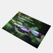 Nieuw Inspirerend citaat beginnings Butterfly Deurmat (Schuin)