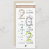 Nieuw jaar 2012 voor bruine banner logo feestdagenkaart (Voorkant / Achterkant)