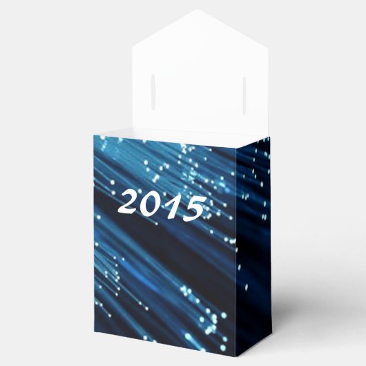 Nieuw jaar 2015 Shooting Stars Favor Box Bedankdoosjes (Geopend)