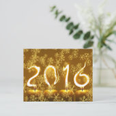 Nieuw jaar 2016 - origineel briefkaart (Staand voorkant)