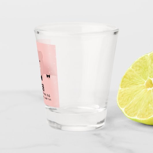 Nieuw jaar 2019: Roze Varkenshouding Chinees Shot Glas (Rechts)