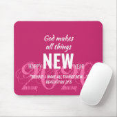 NIEUW JAAR 2020 Gepersonaliseerd de PINK van de Sc Muismat (Met muis)