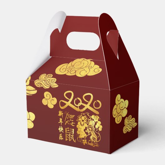 Nieuw jaar 2020, GFB, nieuw jaar, op papier uitges Bedankdoosjes (Voorkant Zijde)