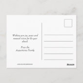 NIEUW JAAR 2020 Visie Gepersonaliseerd seizoensinv Briefkaart (Achterkant)