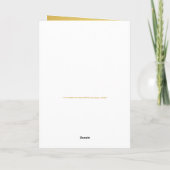 Nieuw jaar 2022: Gold Clouds Tiger papieren versie Kaart (Achterkant)