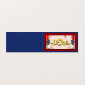 Nieuw jaar 2022 van de Chinese tijger FBC Visitekaartje (Buitenkant ongevouwen)