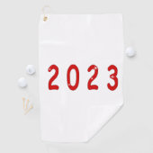 Nieuw jaar, 2023, nummer 2023, geschenk nieuw jaar golfhanddoek (Insitu)