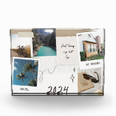 Nieuw jaar 2024 Visie Horizontaal Blok Fotoblok (Voorkant)