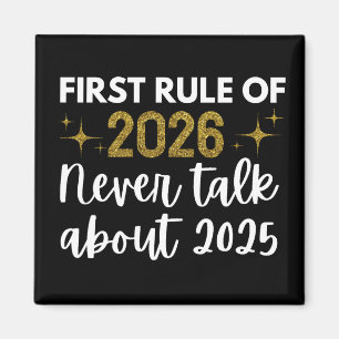 Nieuw jaar 2026 Grappig Magneet