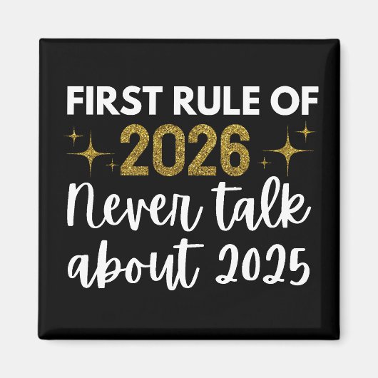 Nieuw jaar 2026 Grappig Magneet (Voorkant)