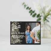 Nieuw jaar Aangepaste feestdag Fotopost Briefkaart (Staand voorkant)