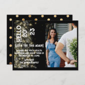 Nieuw jaar Aangepaste feestdag Fotopost Briefkaart (Voorkant / Achterkant)