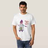 Nieuw jaar, aangepaste kerstbestelling T-shirt (Voorkant volledig)