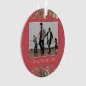 Nieuw jaar acrylversiering ornament (voorkant)