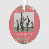 Nieuw jaar acrylversiering ornament (voorkant)