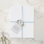 Nieuw jaar Baby shower babyklok Cadeaulabel (Met Touw)