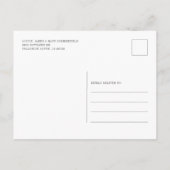 Nieuw Jaar beginnings Bewegend Adres Aankondigingskaart (Achterkant)