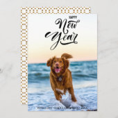 NIEUW JAAR BEKIJKEN | Minimale moderne scriptfoto Feestdagenkaart (Voorkant / Achterkant)