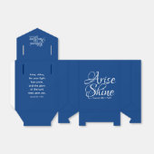 Nieuw jaar bijbel Verse Blue Bedankdoosjes (Uitgevouwen)