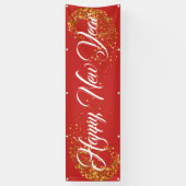 Nieuw jaar binnenshuis aangepaste banner voor buit (Verticaal)