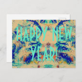 NIEUW JAAR! BRIEFKAART (Voorkant / Achterkant)