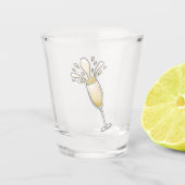 Nieuw jaar Champagne glas (Voorkant)