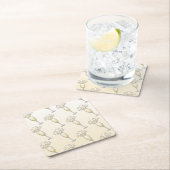 Nieuw jaar Champagne glas Kartonnen Onderzetters (Insitu)