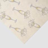 Nieuw jaar Champagne glas Tissuepapier (Detail)