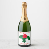 Nieuw jaar Champagne Label Set Sparkling Wijnetiket (Voorkant)